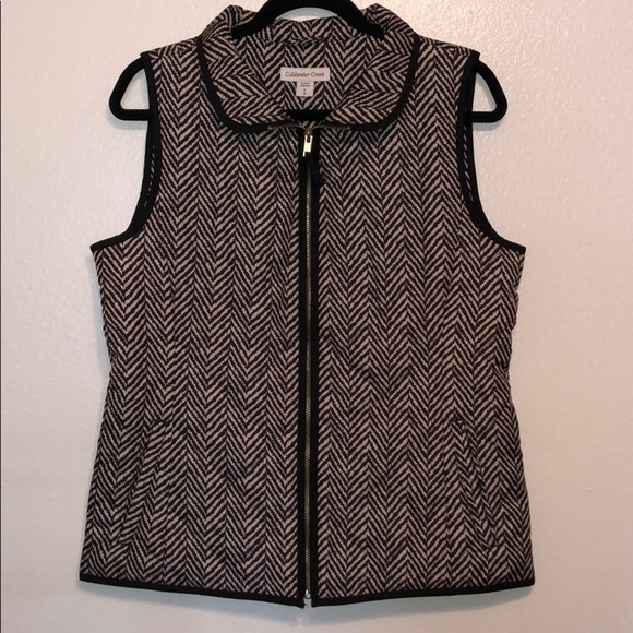 Coldwater Creek Striped Vest - Picture 2 of 5